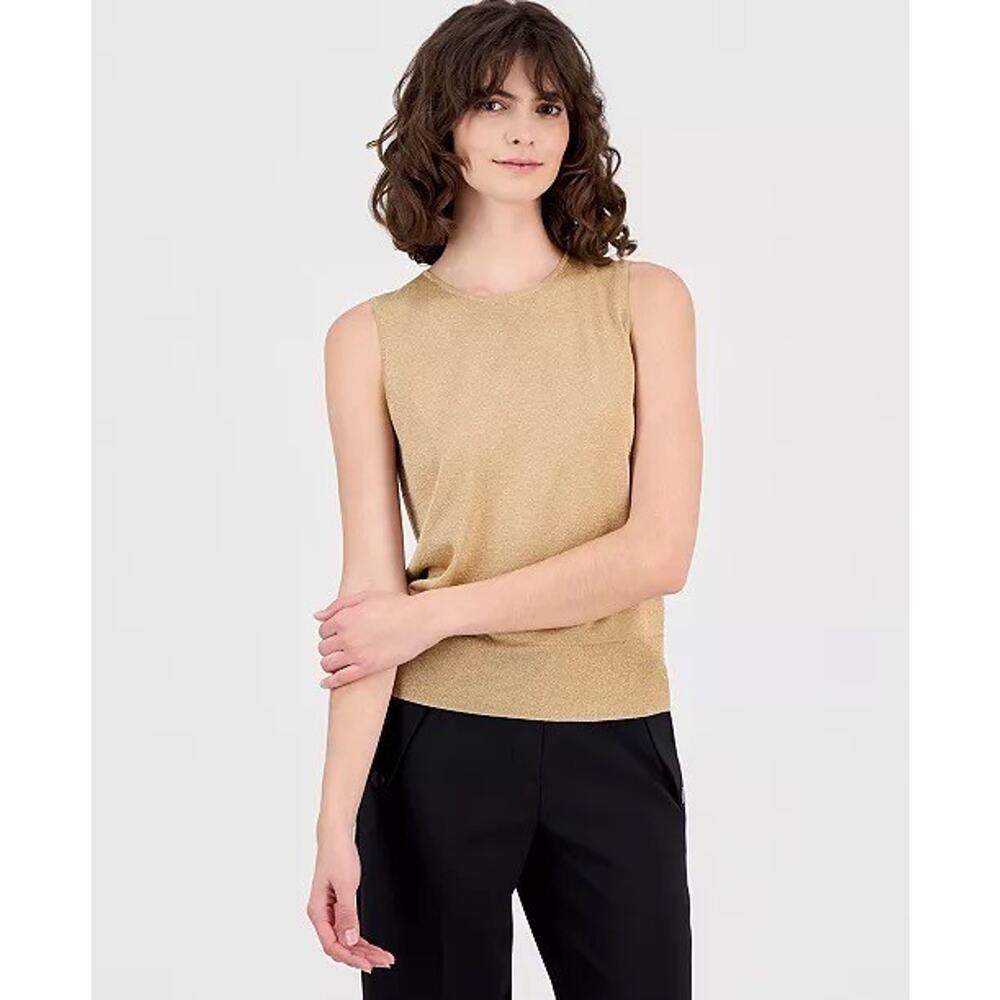 Lauren /ralph Lauren women Tank Top Sixe XL Golden Tan/integrated gold metallic